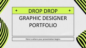 ドロップドロップグラフィックデザイナーのポートフォリオ