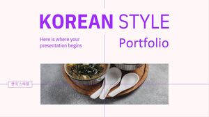 Portafolio de estilo coreano