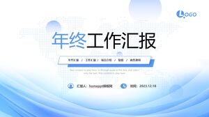 Templat PowerPoint Laporan Kerja Tahunan Udara Segar Danya Lanqing