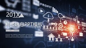 PPT-Vorlage für Technologieinformationen