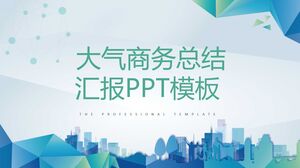 Modelo de PPT de relatório de resumo de negócios atmosférico