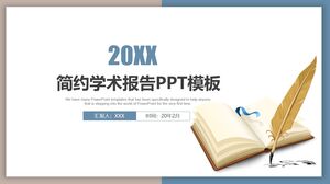 20XX Vereinfachte PPT-Vorlage für akademische Berichte