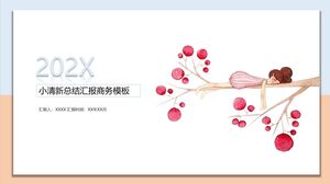 Plantilla empresarial de informe resumido de Xiao Qingxin
