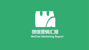 Plantilla PPT del informe de marketing de WeChat