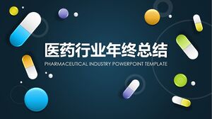 PPT-Vorlage für die Jahresendzusammenfassung für die Pharmaindustrie