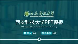 Plantilla PPT de la Universidad de Ciencia y Tecnología de Xi'an