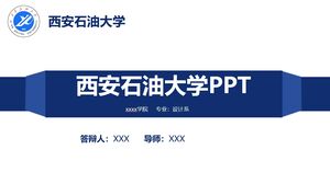 PPT dell'Università del Petrolio di Xi'an