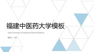 Vorlage für die Fujian-Universität für Traditionelle Chinesische Medizin