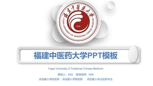 Modelo PPT da Universidade de Medicina Tradicional Chinesa de Fujian