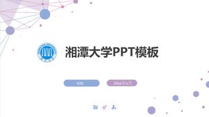 Plantilla PPT de la Universidad de Xiangtan