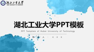 Plantilla PPT de la Universidad de Tecnología de Hubei