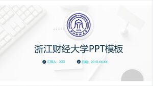 Modèle PPT de l'Université des finances et de l'économie du Zhejiang