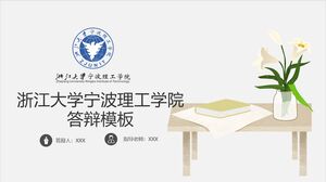 Templat Pertahanan Institut Teknologi Ningbo Universitas Zhejiang