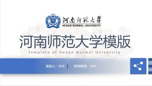 Vorlage für die Henan Normal University