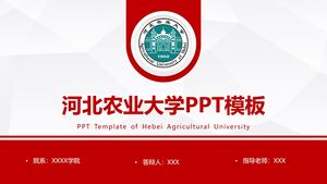 Modello PPT dell'Università di Agraria dell'Hebei
