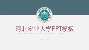 Modèle PPT de l'Université agricole du Hebei