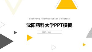 Szablon PPT Uniwersytetu Farmaceutycznego w Shenyang