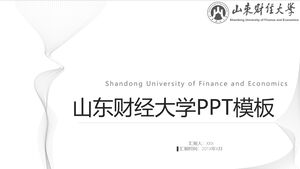 Modelo PPT da Universidade de Finanças e Economia de Shandong