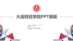 Plantilla PPT de la Universidad de Finanzas y Economía de Dalian