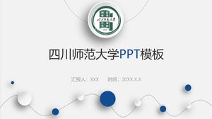Sichuan Normal Üniversitesi PPT Şablonu