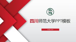 PPT-Vorlage der Sichuan Normal University