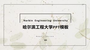 Harbin Mühendislik Üniversitesi PPT Şablonu