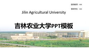 Szablon PPT Uniwersytetu Rolniczego w Jilin