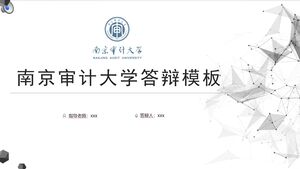 Șablon de apărare a Universității de Audit Nanjing