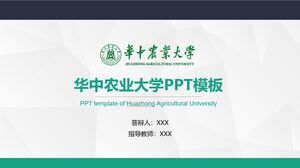 Modelo PPT da Universidade Agrícola de Huazhong