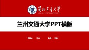 Modelo PPT da Universidade Lanzhou Jiaotong