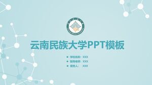 Szablon PPT Uniwersytetu Yunnan dla Narodowości