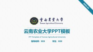 Plantilla PPT de la Universidad Agrícola de Yunnan