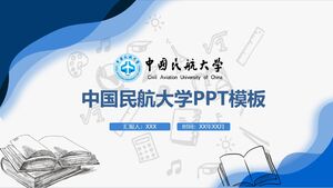 PPT-Vorlage der Zivilluftfahrt-Universität China