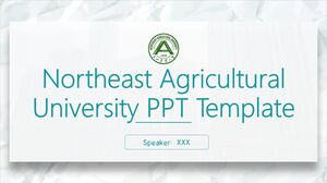 PPT-Vorlage der Northeast Agricultural University