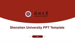 Plantilla PPT de la Universidad de Shenzhen