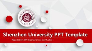 Modèle PPT de l'Université de Shenzhen