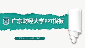 Modèle PPT de l'Université des finances et de l'économie du Guangdong