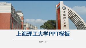 Șablon PPT al Universității de Tehnologie din Shanghai
