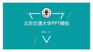 Modèle PPT de l'Université Jiaotong de Pékin