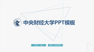 Modelo PPT da Universidade Central de Finanças e Economia