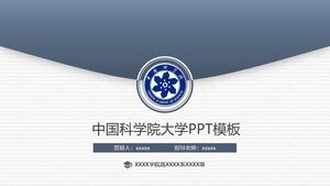 Modelo PPT da Academia Chinesa de Ciências