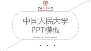 Plantilla PPT de la Universidad Renmin de China