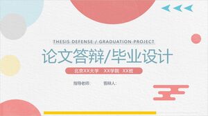 20XX thesis defense/graduation project