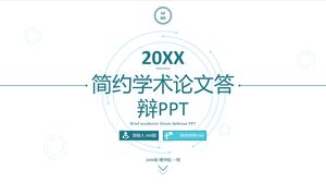 20XX Apărare simplificată a lucrărilor academice PPT