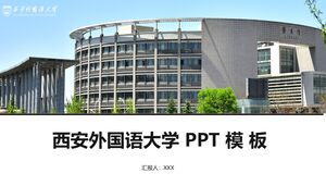 Modello PPT della scuola di lingue straniere di Xi'an