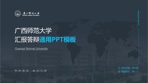 Plantilla PPT general para la defensa de tesis en la Universidad Normal de Guangxi