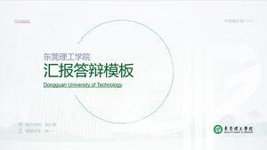 Szablon PPT do obrony pracy dyplomowej Dongguan University of Technology