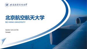 Szablon PPT do obrony pracy dyplomowej Uniwersytetu Aeronautyki i Astronautyki w Pekinie