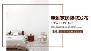 Elegant Home Background Interior Design and Decoration PPT Template Download