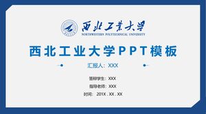 PPT-Vorlage der Northwestern Polytechnical University